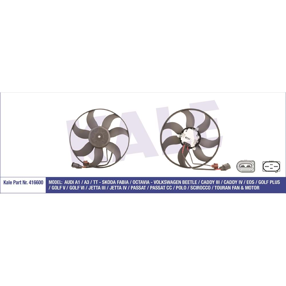 FAN MOTORU 1K0 KÜÇÜK TİP TÜM MODELLER KALE