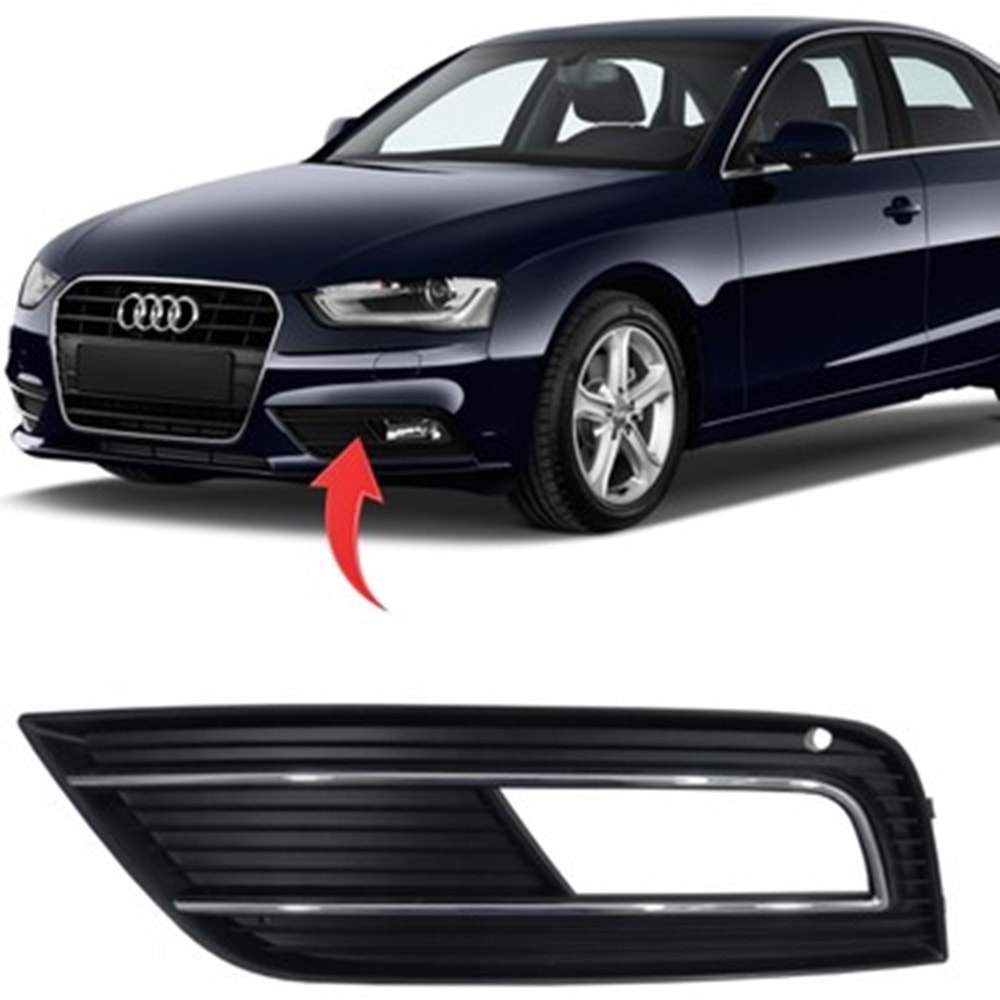 SİS KAPAĞI SİSLİ KROMLU AUDİ A4 13-15 SAĞ GKL