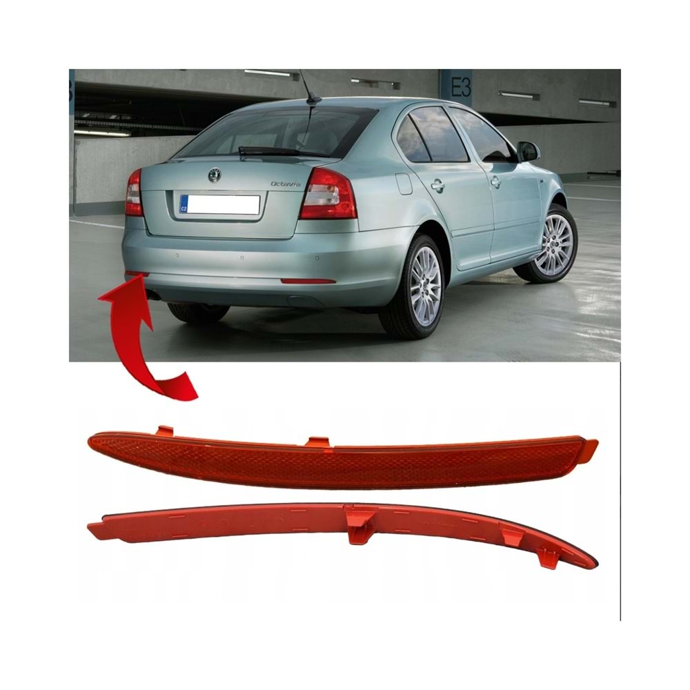 ARKA TAMPON REFLEKTÖR OCTAVIA 2009 SONRASI SOL GKL